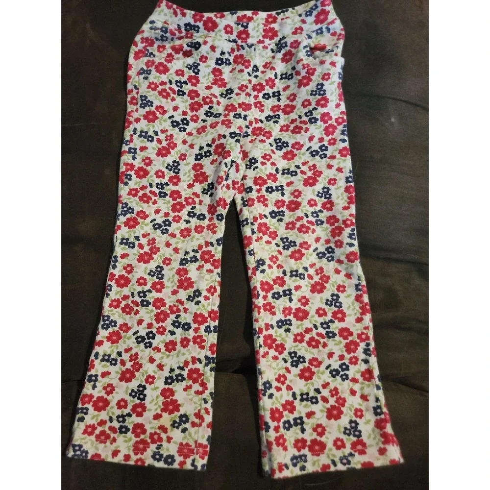 Gymboree cherry cute floral leggings 3t